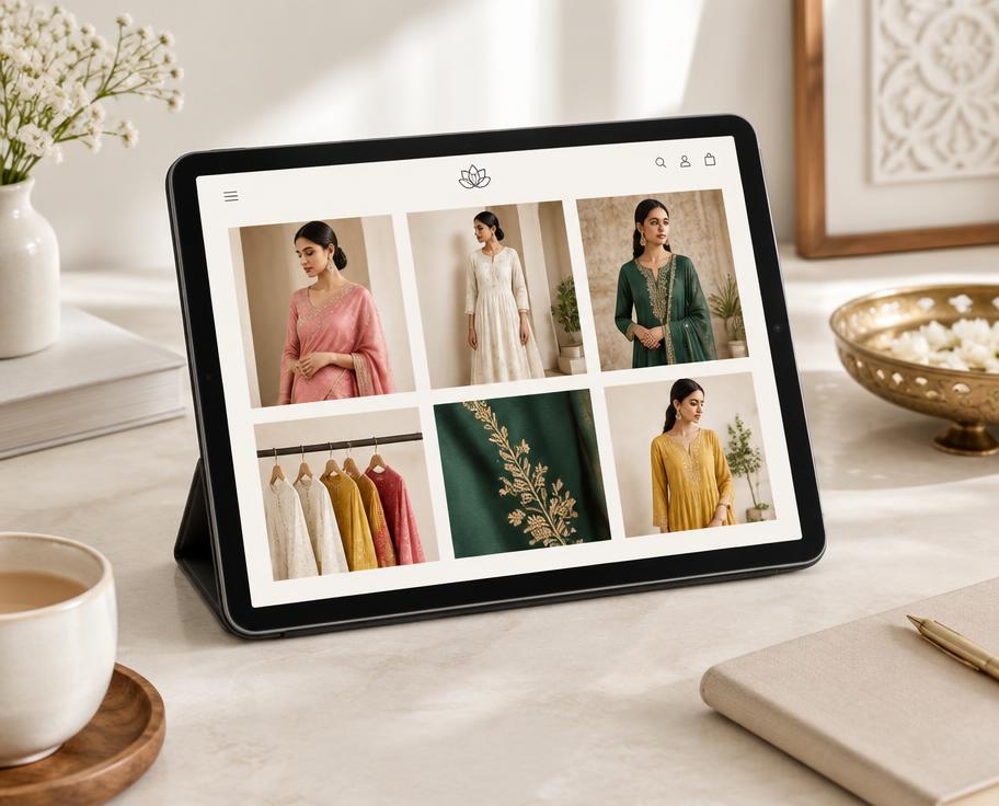 Boutique store website sample concept