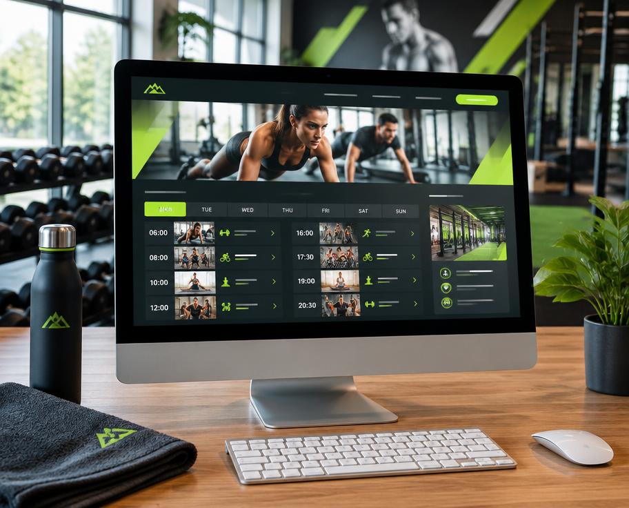 Gym & fitness website sample concept